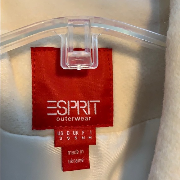 NWOT - Esprit Off white coat - Picture 3 of 6